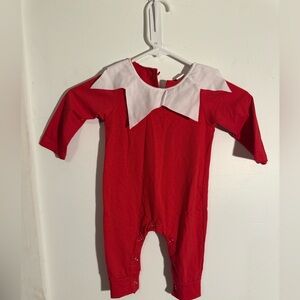 Red Kids Elf on the Shelf Costume Onesie 3-6 Mo